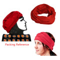 OEM Produce uma cor tingida de poliéster vermelho Multifuncional Magic Headband Buff